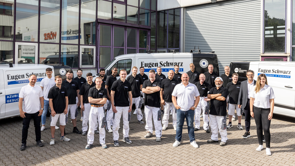 Team-Foto der Firma Eugen Schwarz in Stuttgart
